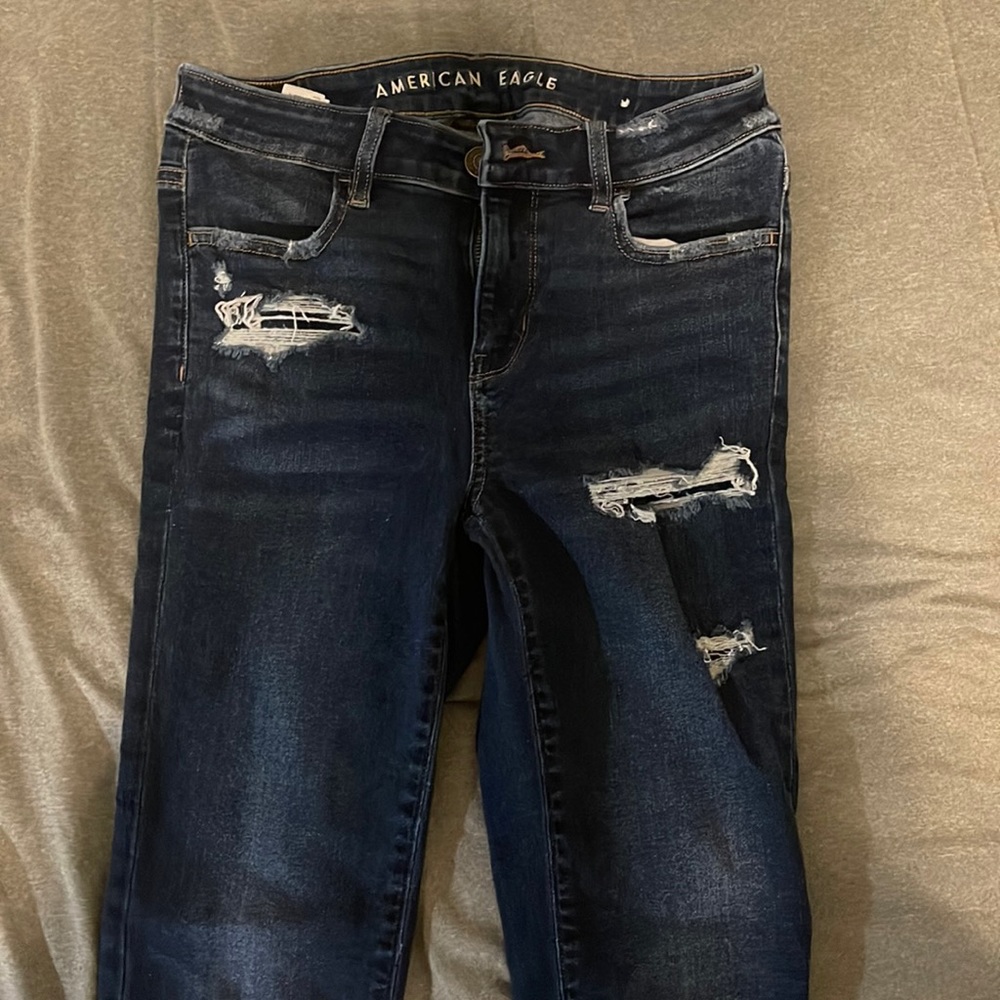 Dark wash jegging